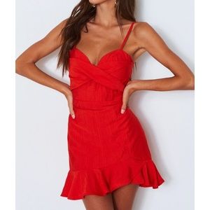 White Fox Boutique -Pepper Mini Dress Red